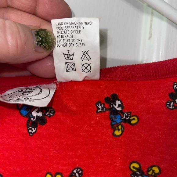 EUC Vintage Disney Red Mickey Mouse Women’s Reversible Sweatshirt - Picture 8 of 8